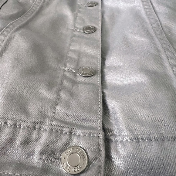 Gap Kids Metallic Shine Denim Jacket - Picture 3 of 6